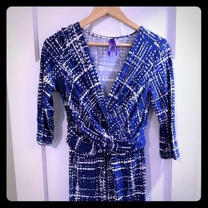 Seraphine Maternity Front Knot Print Dress